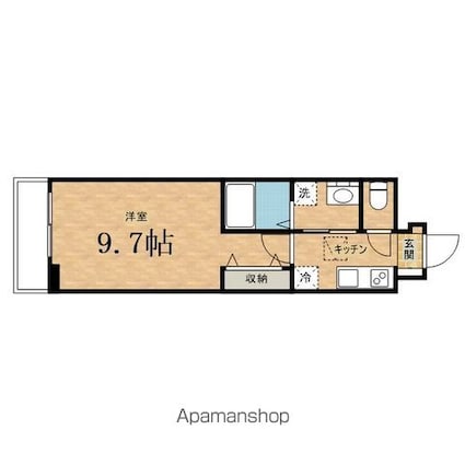 セグロ　３５８[1K/28.87m2]の間取図
