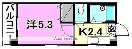 メゾン湯渡[1K/20.9m2]の間取図