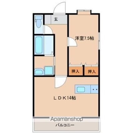 ニチエン大橋[1LDK/52.95m2]の間取図