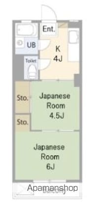 第一鳳月ビル[2K/31.19m2]の間取図