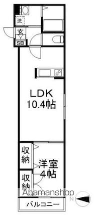 東京都練馬区豊玉南３丁目[1R/34.78m2]の間取図