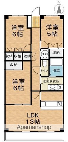 マンション渚の間取り写真