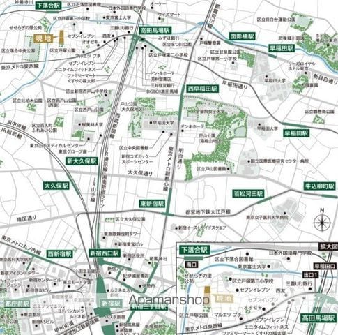 ルフォンプログレ高田馬場ノースの周辺写真
