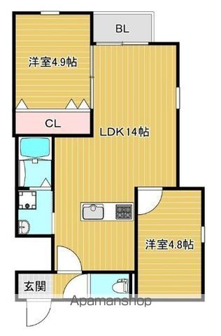 ＣＨＲＯＮＯ桜並木の間取り