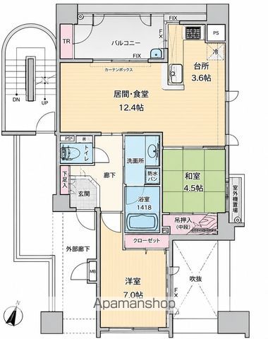 サンリヤン藤崎駅前の間取り写真