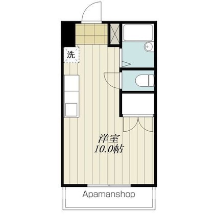 ビッグバーンズマンションサンコート神宮東[1R/20.64m2]の間取図