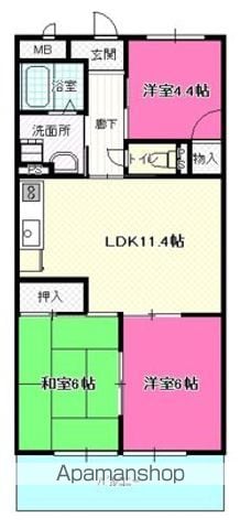 メゾンルミエールの間取り写真