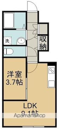 あすと五十人町[1LDK/31.94m2]の間取図