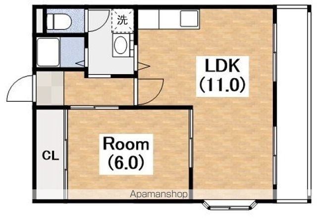 メジェーム住吉の間取り写真
