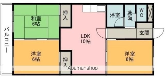 第二越智マンションの間取り写真