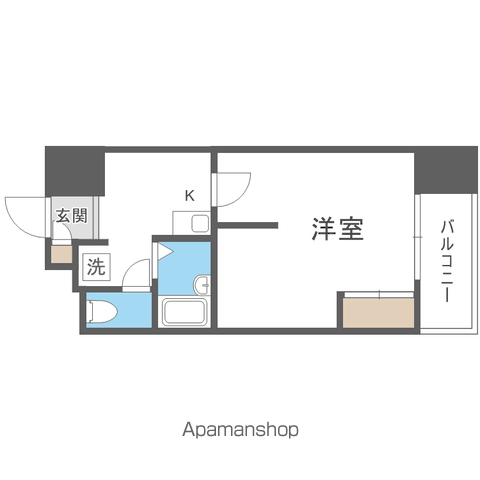 CANVASSすすきのの間取り写真