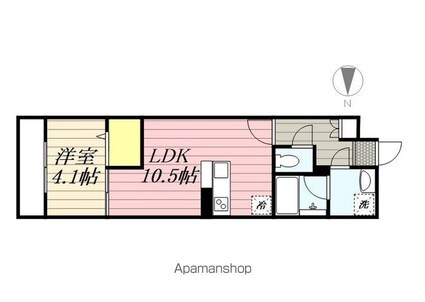トレ・アルコバレーノ中央[1LDK/36.3m2]の間取図