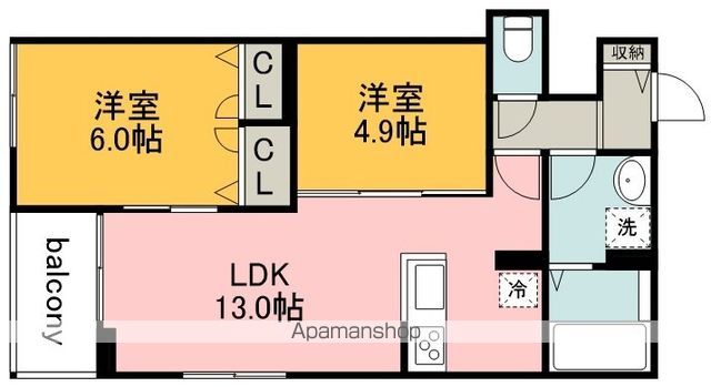 LA CIMEの間取り写真
