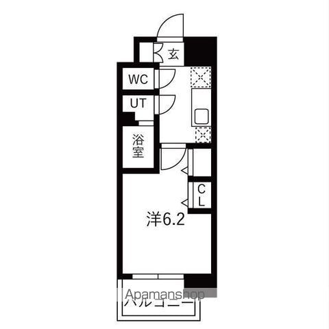 THE SENSE RESIDENCE新深江の間取り写真