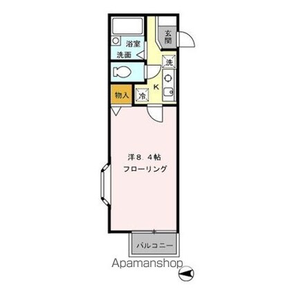 ウェルカム[1K/23.94m2]の間取図