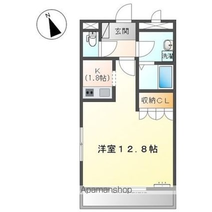 ペイザージュ[1R/33.05m2]の間取図