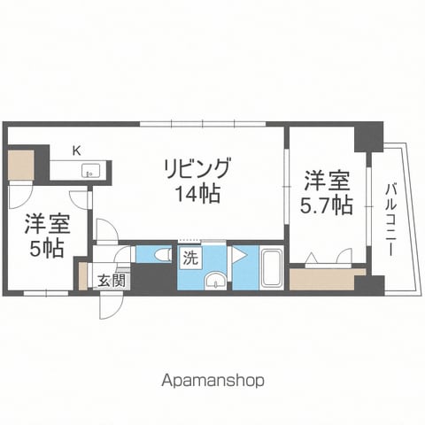 ビッグパレス中島公園の間取り写真