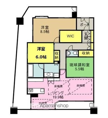 ヴェルパーク久留米城南の間取り