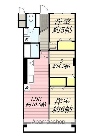 【武蔵野市中町のマンションの間取り】