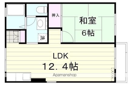 エスペランス中町[1LDK/40.29m2]の間取図
