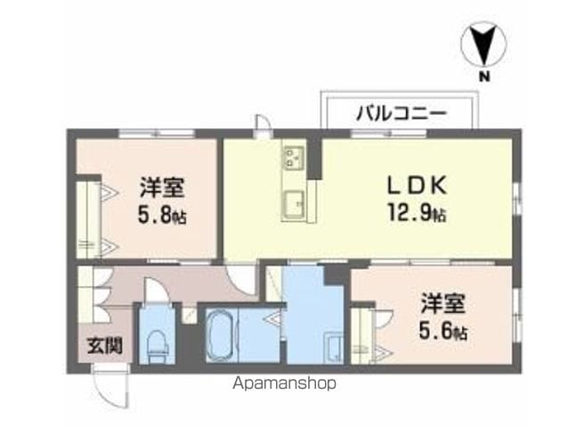 【岩出市川尻のアパートの間取り】