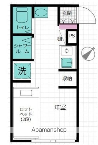 和昌レジデンス 102 ｜ 神奈川県横浜市中区初音町２丁目42（賃貸アパート1R・1階・14.85㎡） その2