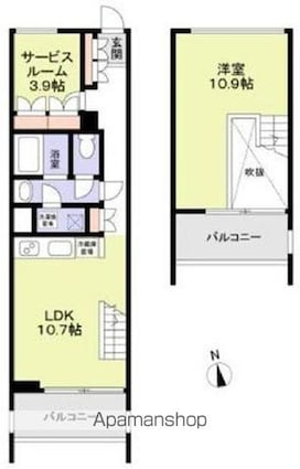 ２２３２フレグランスアベニュー[1SLDK/59.94m2]の間取図