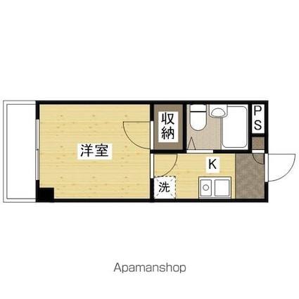 リバティ丸之内[1K/19m2]の間取図