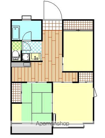 影山第ニマンションの間取り写真