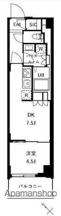 ザ・ケンジントン・レジデンスときわ台[1DK/32.4m2]の間取図