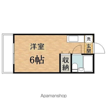 ログラール１[1R/17.75m2]の間取図