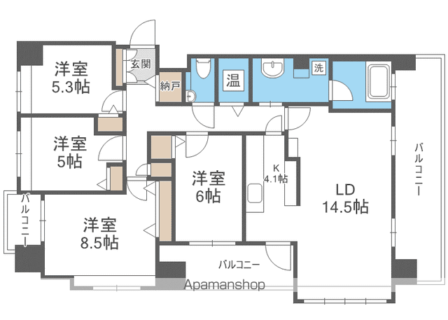 ダイアパレス札幌東アクティオの間取り写真