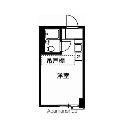 荻野ハイツ[1R/14.25m2]の間取図