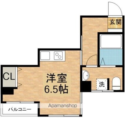 野畑ビル[1R/20.47m2]の間取図