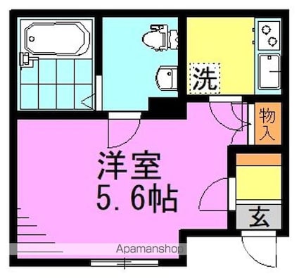 ａｒ高円寺[1K/18.16m2]の間取図