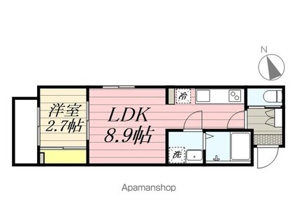 ＫＥＩＡＩ　ＲＥＳＩＤＥＮＣＥ　津田沼[1LDK/28.2m2]の間取図