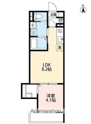 ｒｏｂｏｔ　ｈｏｍｅ　馬橋[1LDK/30m2]の間取図
