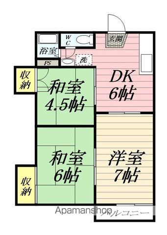 メゾンドールKOSHIOの間取り写真
