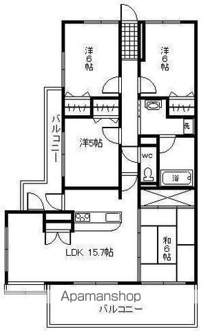 ダイアパレス神宮の杜参号館の間取り写真