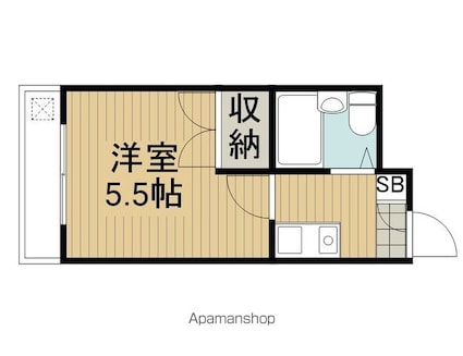 ダイヤマンション[1K/16.1m2]の間取図