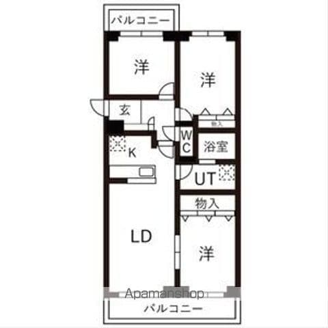 BRO北野の間取り写真