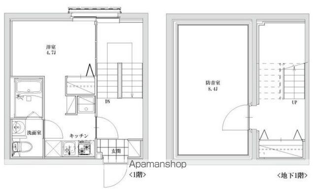 東京都練馬区小竹町１丁目[1DK/55.13m2]の間取図