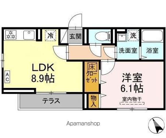 【ＤーＰＡＩＮＡ東長沼の間取り】