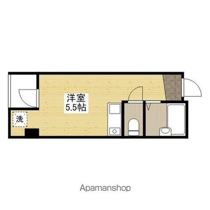 トレックス[1R/15m2]の間取図