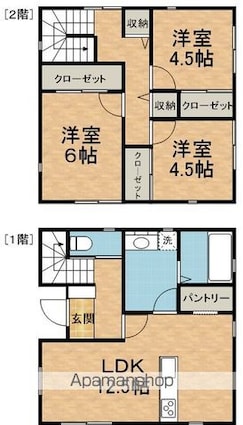 ｃｒａｆｔ　ｔｗｏ[3LDK/79.49m2]の間取図