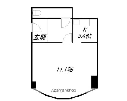 ＮＯＢＬＥ[事務所/40.87m2]の間取図