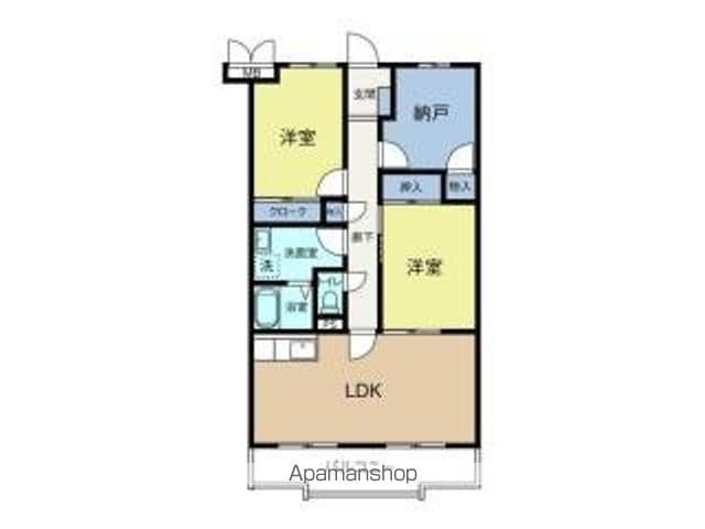 長屋マンションの間取り写真