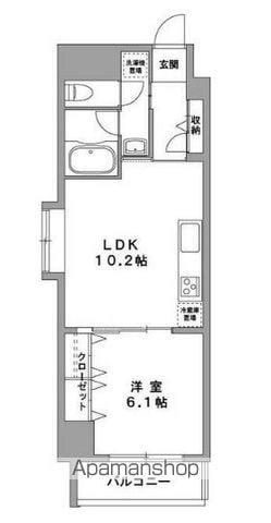 グランデュールⅡ関内の間取り