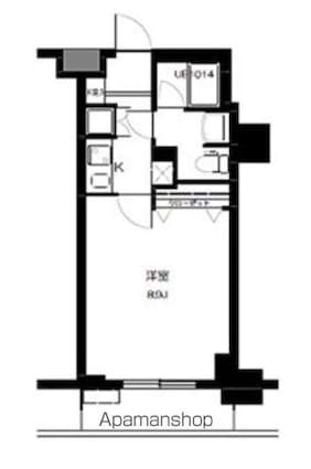Ｔ＆Ｇ神田マンション[1K/26.03m2]の間取図