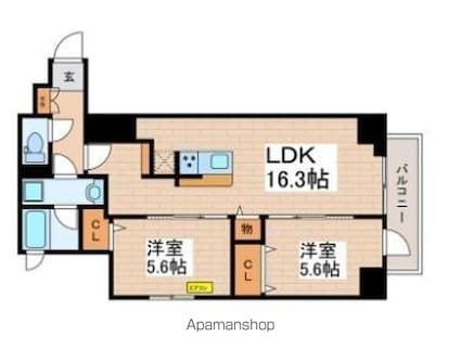 ＯＲＥＳ[2LDK/60.99m2]の間取図